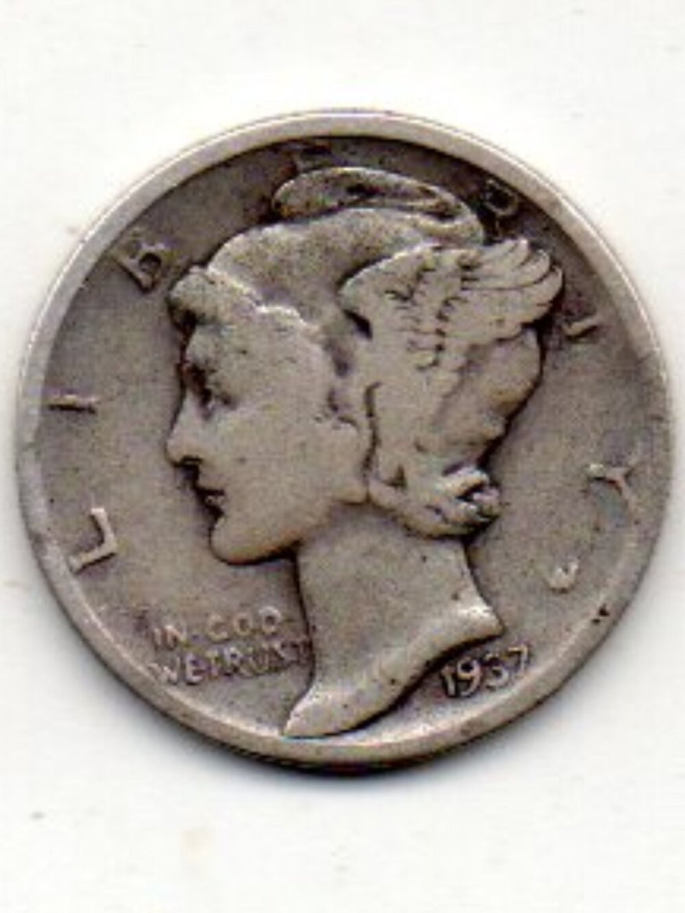 Estate Find 1937 D Mercury Dime - 90% Silver